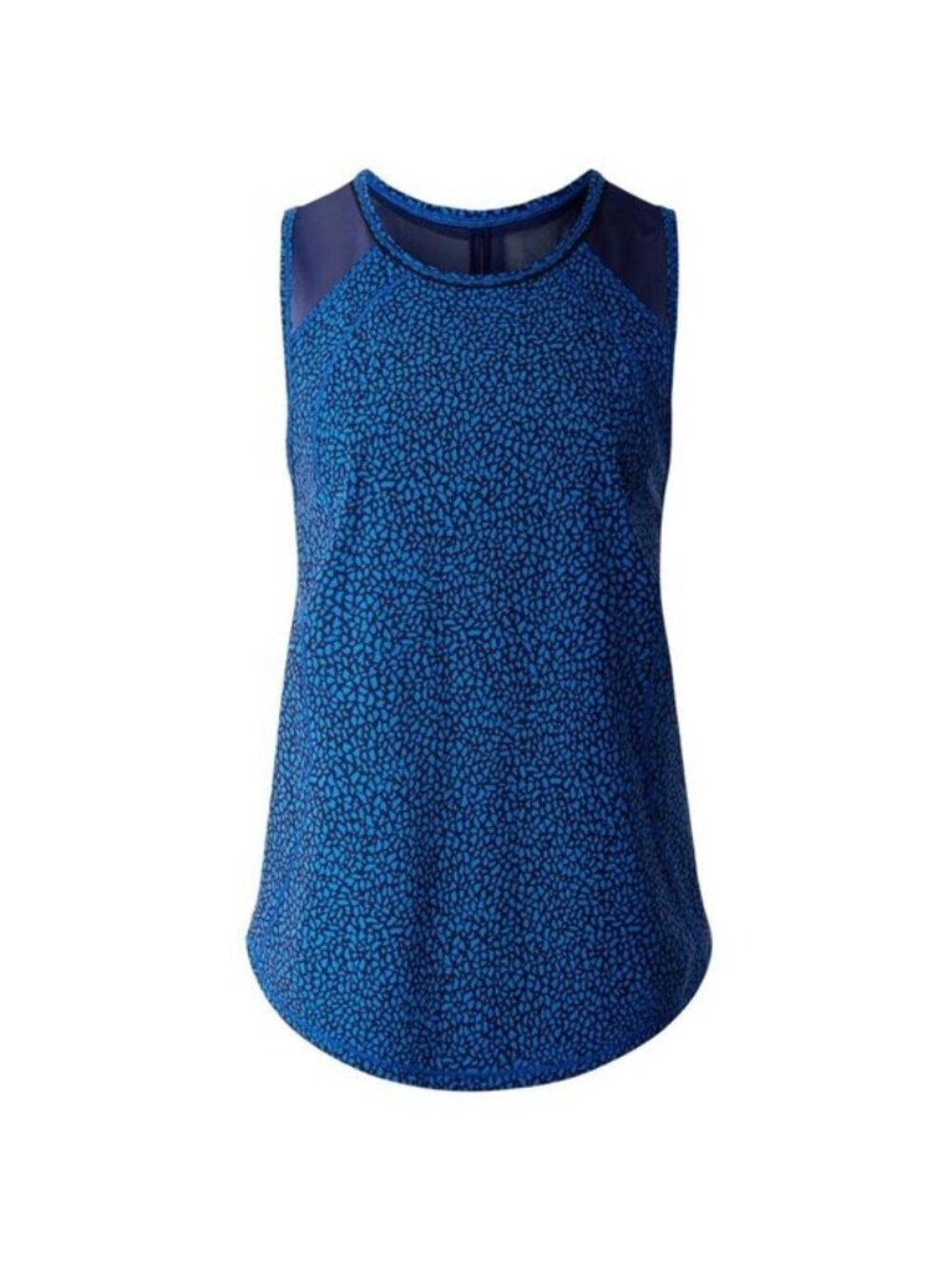Lululemon Sculpt Tank in Miss Mosaic Lakeside Blue / Hero Blue